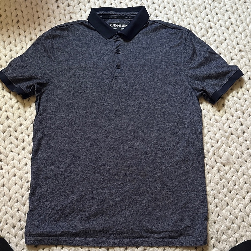 Calvin Klein Men's Dark Blue Polo Shirt
